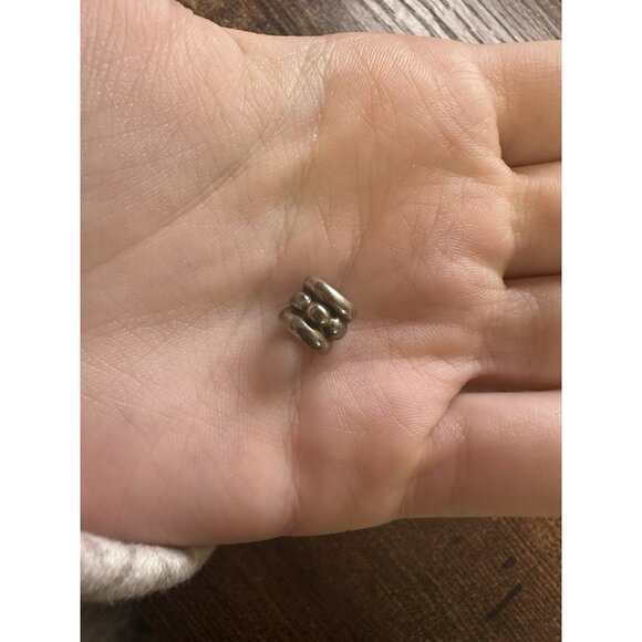 Authentic Pandora ALE Sterling Silver Dash & Dots Charm Bead! 74 - Picture 6 of 6